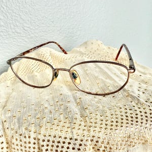 Wire Frame Glasses Frames, Classic Eyewear, Anne Klein, Made in Italy, Vintage 90s 00s