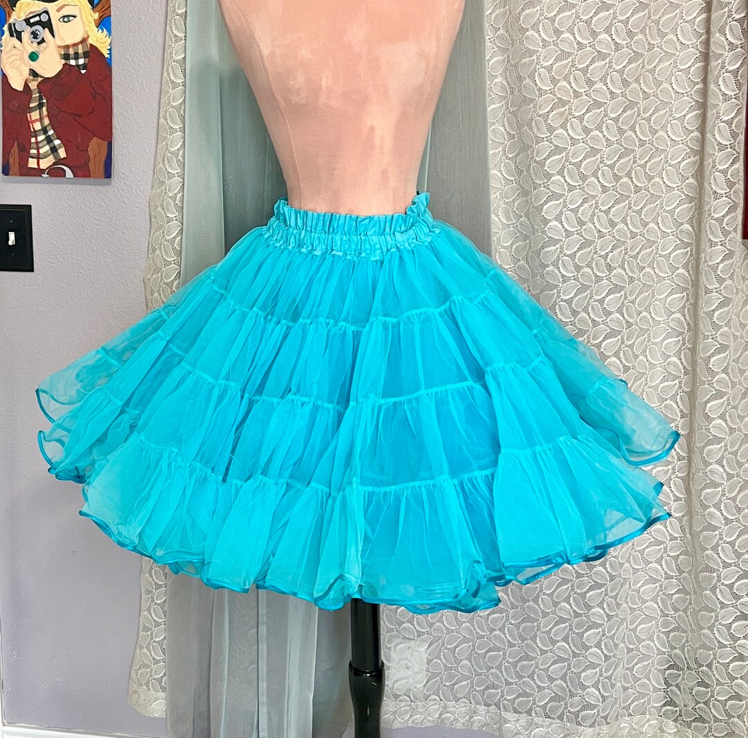 Banned 50s Petticoat Pitka Teal