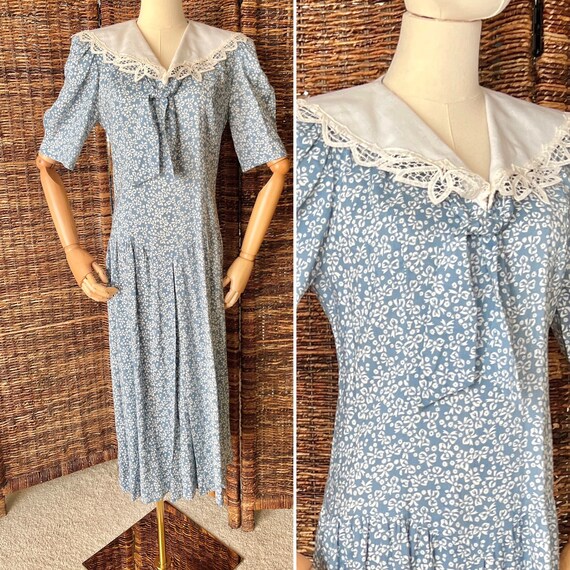 ワンピース 80s cotton Vcollar dress cottage core $_57.PNG?set_id=880000500F