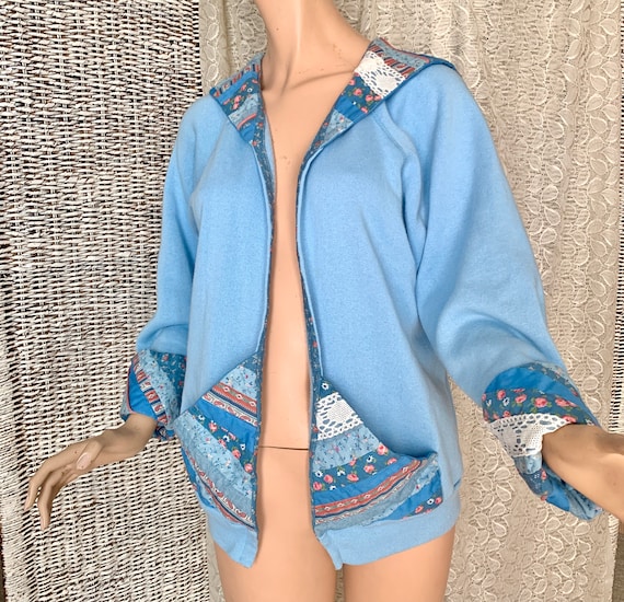 Crazy Quilt Jacket, Patchwork Bespoke, Soft Cardi… - image 3