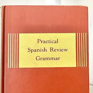 Podręcznik do języka hiszpańskiego, rocznik 1945, prawa autorskie, Dartmouth College Practical Review Grammar, książka non-fiction, nauka języka hiszpańskiego