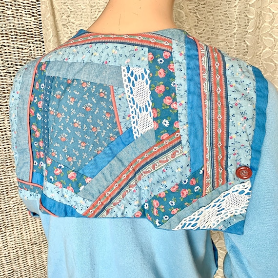 Crazy Quilt Jacket, Patchwork Bespoke, Soft Cardi… - image 4