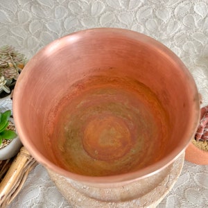 Vintage Copper Planter, Pedestal Urn, Country Home Decor image 2