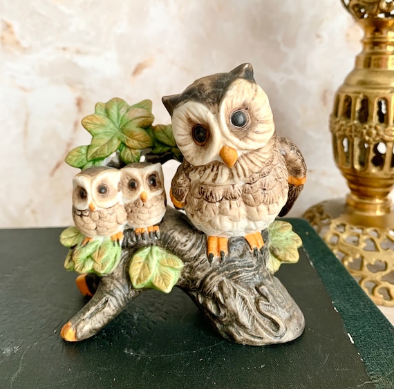 Vintage Owls, Owl Decor, Porcelain, Mid Century Home Decor
