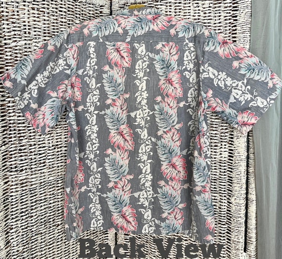 Hawaii Hip Mens Shirt, Bold Print, Tiki Tunic, Bu… - image 3