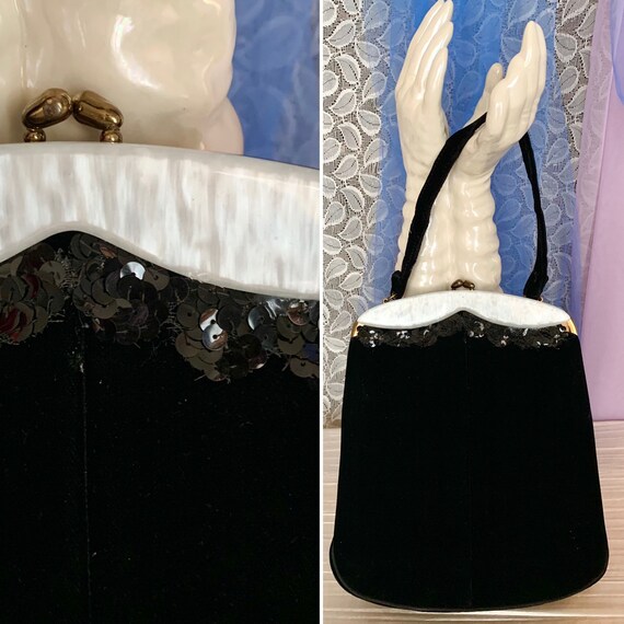 RESERVED Vintage Purse Handbag, Kelly Bag, Leather