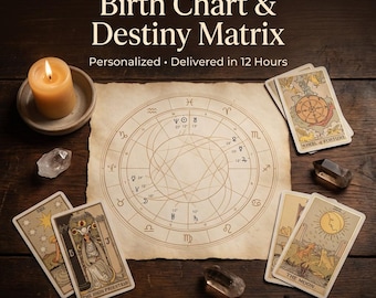 Levenspad en bestemmingsmatrix lezen – gepersonaliseerd inzicht in geboortehoroscoop | Binnen 12 uur geleverd