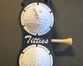 NSFW Titties Golf Ball Holder: Proto Caddy - Golf Bag Clip