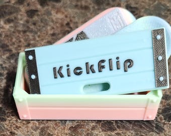 Hibiscus Rainbow Kickflip Fidget