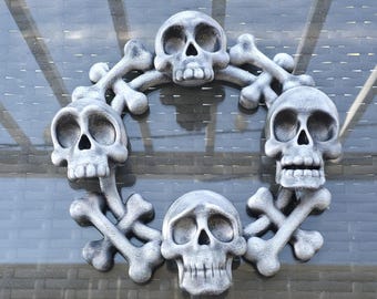 Skull and crossbones Door Wreath