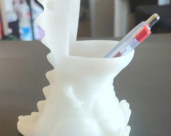Rainbow Glow in the Dark Dino Pencil Holder