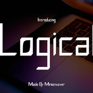 Logical is a Minimalist Futuristic Font Alphabet - Logo Font, Sci-fi Font, Tech Inspired Letters, High Tech Font, Innovative Font, Typograph