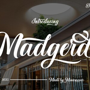 Madgerd Font - Handwritten Script Font, Cricut Fonts, Farmhouse Fonts, Fonts for Cricut, Bouncy Font, Cursive Font, Wedding Fonts