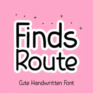 Finds Font - Cute Handwritten Font, Cricut Fonts, Kids Font, Fonts for Crafters, Teacher Fonts, Procreate Fonts, Fonts for Cricut