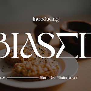 BIASED - Serifenschriftarten, Procreate-Schriftarten, Luxus-Schriftarten, Magazin-Schriftarten, Stilvolle Schriftarten, Mode-Schriftarten, Handwerks-Schriftarten, Logo-Schriftarten