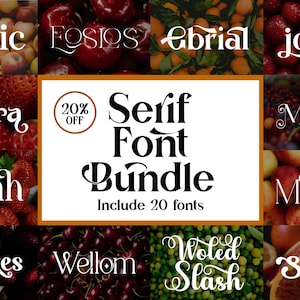 Moderne Schrift Bundle, Serif Schriften, Logo Schriften, Procreate Schriften, Branding Schriften, Schriften zum Basteln, Canva Schriften, Cricut Schriften, Hochzeitsschrift