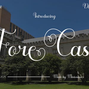 Fuente serif moderna y elegante Fore-Cast, fuente boho, fuente moderna, fuente canva, fuente procreate, fuente cricut, fuente de logotipo, fuente de marca, fuente elegante