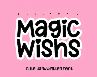 Magic Font - Handwritten Font, Cricut Fonts, Procreate Font, Script Fonts, Fonts for Cricut, Cursive Font, Retro Font, Cute Fonts