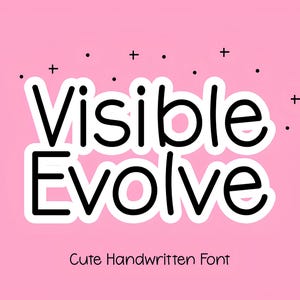 Visible Font - Cute Handwritten Font, Fonts for Cricut, Fun Font, Cricut Font, Procreate Font, Teacher Font, Quirky Fonts