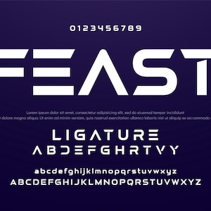 Creative simple modern urban alphabet font. Digital abstract futuristic, logo, music, sport, minimal technology and vector illustration.