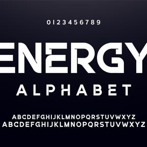 Abstract Sci-Fi Modern Font - Font For Project, Abstract Font, Monogram Font, Futuristic Font, Minimal Font, Logo Font, Digital Font