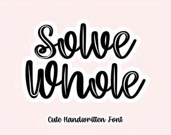 Lettertype oplossen - handgeschreven scriptlettertype, Cricut-lettertypen, Goodnotes-lettertype, boerderijlettertypen, leraarlettertypen, cursief lettertype, Canva-lettertype