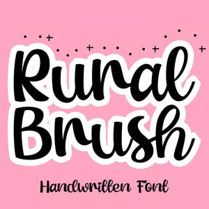 Fuente rural: fuente manuscrita, fuentes Cricut, fuentes Procreate, fuentes para Cricut, fuente con efecto rebote, fuente cursiva, fuente Canva, fuente bonita