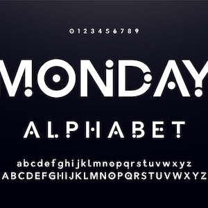 Design Modern abstract digital alphabet font. Minimal technology typography, Creative urban sport fashion futuristic font and with numbers.