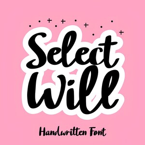 Select Font - Handwritten Script Font, Cricut Fonts, Canva Fonts, Fonts for Cricut, Cursive Font, Procreate Fonts, Goodnotes Font, Cute