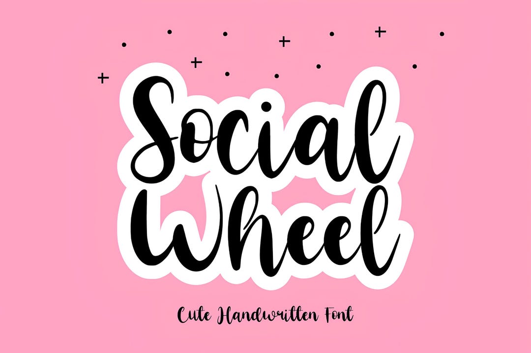 Social Font - Handwritten Script Font, Cricut Fonts, Cursive Font ...