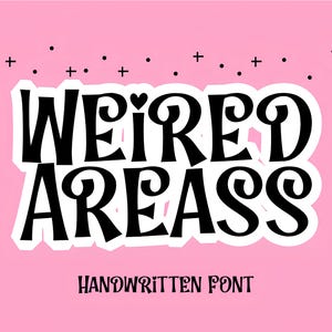 WEIRED FONT - Quirky Handwritten Font, Cricut Font, Procreate Fonts, Cute Font, Fonts for Cricut, Fun Fonts, Teacher Fonts