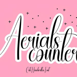 Arials Font - Handwritten Script Font, Cricut Fonts, Calligraphy, Modern Font, Fonts for Cricut, Cursive Font, Procreate Font, Monoline