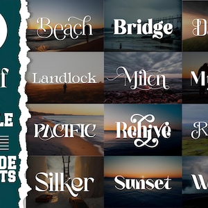 20 Serif & Elegant Font Bundle, Modern Fonts, Elegant Font, Luxury Font, Branding Font, Cricut Fonts, Canva Fonts, Logo, Serif font.