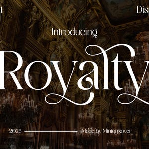 Police Royalty - police Serif, police moderne, police bohème, police de marque, police Swash, polices pour Cricut, polices de luxe, polices Cricut