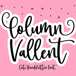 Column Font - Script Font, Cricut Fonts, Bold Script Font, Cursive Font, Fonts for Cricut, Cute Fonts, Canva Fonts, Laser Fonts