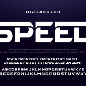 Modern abstract digital alphabet font. Minimal technology typography, Creative urban sport fashion futuristic font and with numbers.