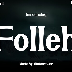 Folleh - Modern urban alphabet fonts. Typography sport, simple, technology, fashion, digital, future creative logo font.