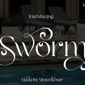 Sworm Font - Serif Font, Modern Font, Stylish Font, Classy Fonts, Logo Font, Cricut Fonts, Branding, Editorial Font, Vintage