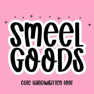 Lettertype geur - handgeschreven lettertype, Cricut-lettertypen, schattig lettertype, lettertypen voor Cricut, monolinelettertype, eigenzinnige lettertypen, lettertype Procreate