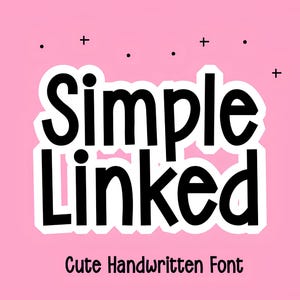 Simple Font - Cute Font, Cricut Fonts, Handwritten Font, Fonts for Cricut, Procreate Font, Quirky Font, Fonts for Crafters