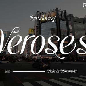 Veroses Font - Serif Font, Modern Font, Stylish Font, Classy Fonts, Logo Font, Cricut Fonts, Canva Fonts, Vintage, Bold Serif Font