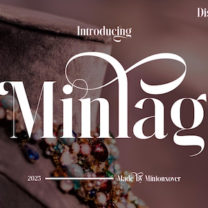 Minlag Font - Serif Font, Modern Font, Stylish Font, Classy Fonts, Logo Font, Cricut Fonts, Branding, Editorial Font, Vintage