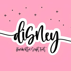 Disney Font - Bouncy Handwritten Script Font, Cricut Fonts, Cursive Font, Fonts for Cricut, Wedding Fonts, Canva Fonts, Cute Font