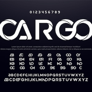 Modern Bold Font. Typography urban style alphabet fonts for fashion, sport, technology, digital, movie, logo design, vector illustration.