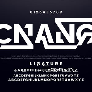 Creative geometric modern urban alphabet font. Digital abstract futuristic, fashion, sport, minimal technology and vector illustration.