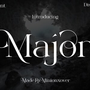 Major Font, Serif Font, Retro Font, Vintage Font, Modern Font, Ligature Font, Wedding Font, Cricut Font, Canva Font, Boho Font