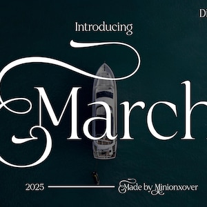 March Font - Serif Font, Modern Font, Stylish Font, Classy Fonts, Logo Font, Cricut Fonts, Procreate Fonts, Editorial Font, Vintage
