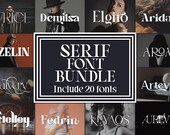 Modern Serif Font Bundle, Logo Fonts, Wedding Fonts, Luxe Fonts, Circuit Fonts, Procreate Fonts, Canva Fonts, Invitation Fonts, New OTF Font