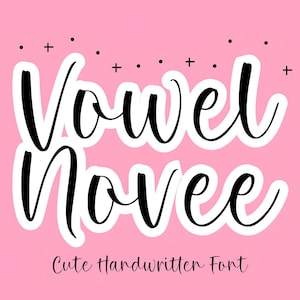 Klinkerlettertype - handgeschreven scriptlettertype, Cricut-lettertypen, voortplantende lettertypen, lettertypen voor Cricut, springkussen, cursief lettertype, Canva-lettertype, schattige lettertypen