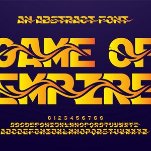 Creative digital modern alphabet fonts. Typography technology electronic dance music future creative font.